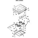 GE JB579GR1 cooktop diagram