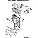 GE GSD2800P36 front/control panel diagram