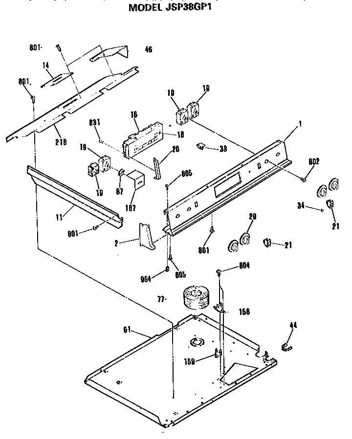 GE JSP38GP1 control diagram