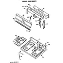 GE JGBC16GEP1 cooktop and backsplash diagram