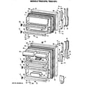 GE TBX21ZPJRAD doors diagram