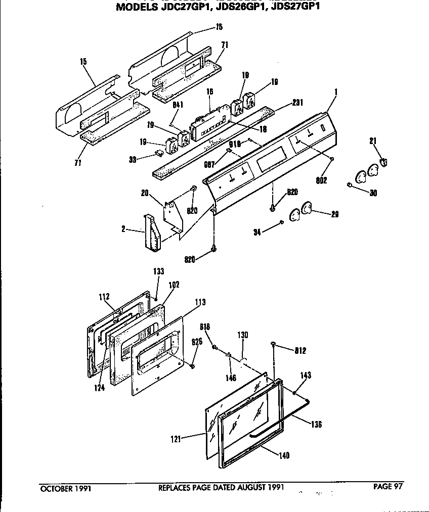 GE JDS26GP1 control diagram