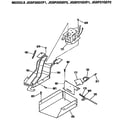 GE JGSP21GEP1 lock box/motor assembly diagram