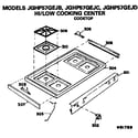 GE JGHP57GEJC cooktop diagram