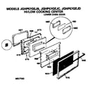 GE JGHP57GEJC lower oven door diagram