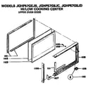 GE JGHP57GEJC upper oven door diagram
