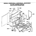 GE JGHP57GEJC upper oven body/control panel diagram