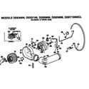 GE DDE5808MCL blower and drive diagram