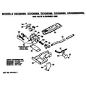 GE DDG9680MBL gas valve and burner assembly diagram