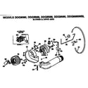 GE DDG9680MBL blower and drive assembly diagram