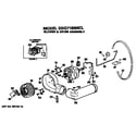 GE DDG7180MCL blower and drive assembly diagram