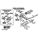 GE DDG7180MCL gas valve and burner assembly diagram