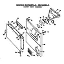 GE DDC4498AJL cabinet front diagram