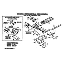 GE DDC4498AJL gas valve and burner diagram