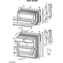 GE TBX16SPERAD doors diagram