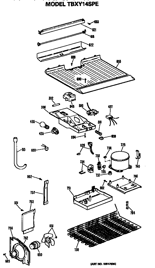 GE TBXY14SPELAD unit diagram