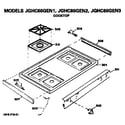 GE JGHC60GEN1 cooktop diagram