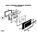 GE JGHC60GEN1 lower oven door diagram