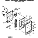 GE JGHC60GEN1 upper control panel diagram