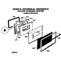 GE JGHC56GEJA lower oven door diagram
