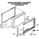 GE JGHC56GEJA upper oven door diagram