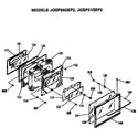 GE JGSP30GEP2 door assembly diagram