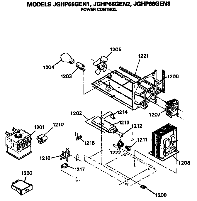GE JGHP66GEN2 power control diagram