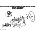 GE DDG5180MBL blower and drive assembly diagram