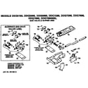 GE DDG5180MBL gas valve and burner assembly diagram