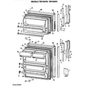 GE TBX16APCLWH doors diagram