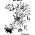 GE JBS26G*P2 main body/cooktop/controls diagram