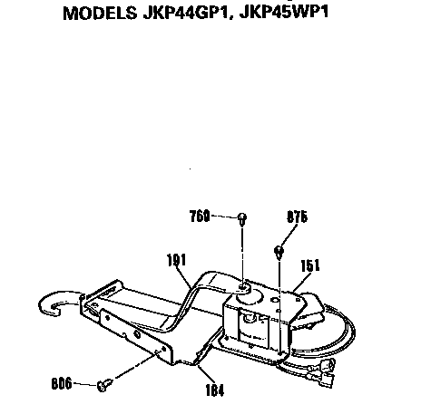 GE JKP45WP1 door lock diagram