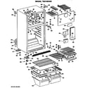 GE TBX16DMERHA cabinet diagram