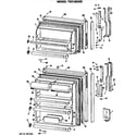 GE TBX16DMERHA doors diagram