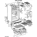 GE TBX14DMERWH cabinet diagram