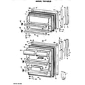 GE TBX18SLBLHA doors diagram