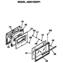 GE JGSC12GEP1 door diagram