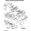 GE JGCC58EH4 cooktop/door/broiler diagram