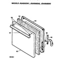 GE JGAS02EN3 oven door assembly diagram