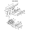 GE JGBS15EK8 backsplash and oven door diagram