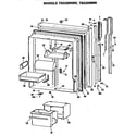 GE TBX25RMRRWH fresh food door diagram