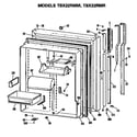 GE TBX22RMMLWH fresh food door diagram