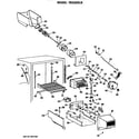 GE TBX22RLRLWH freezer section diagram