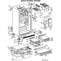 GE TBX16ZMCRWH cabinet diagram