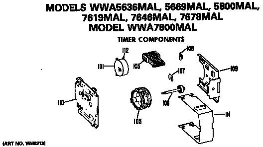 GE WWA7646MAL timer diagram