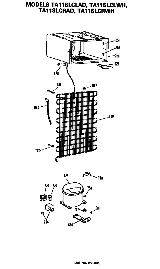 GE TA11SLCRAD unit diagram