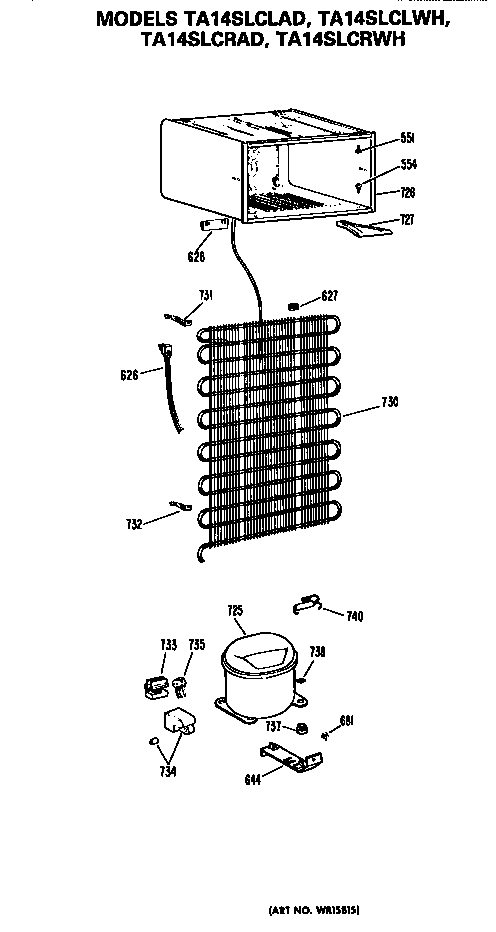 GE TA14SLCRAD unit diagram