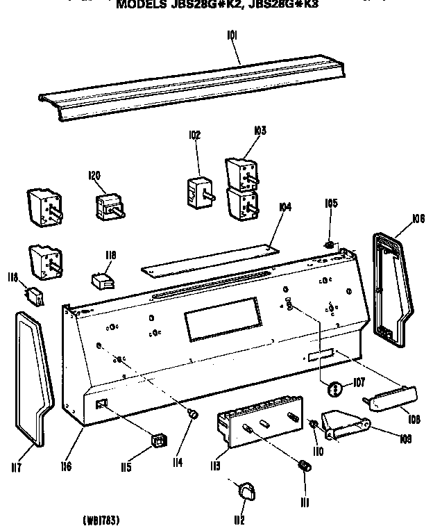 GE JBS28G*K3 controls diagram