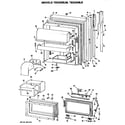 GE TBX25MLMLAD fresh food door diagram