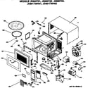 GE JE691TWH02 microwave parts diagram